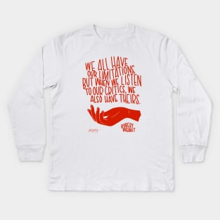 Limitations Quote Kids Long Sleeve T-Shirt